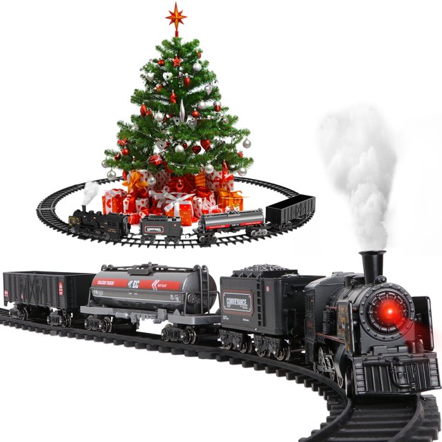 Beefunni Model Train Set for Boys Metal Alloy Electric Trains Set