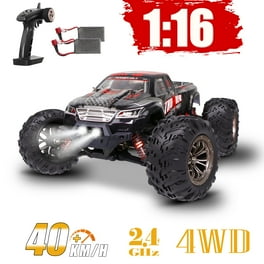 JoyStone 1 10 Large RC Car 35 MPH Hobby Grade Fast RC Truck with Lights 4WD All Terrain off Road Monster Truck Electric Vehicle with 2 Batteries for Adults Boys Shop Black Friday