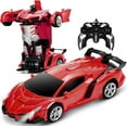 thumbnail image 1 of Beefunni Remote Control Car,Transform Robot RC Cars for Kids 2.4Ghz 1:18 Rechargeable 360°Rotating Stunt Race Car Christmas Birthday Gifts for Boys Age 5-12 Years, 1 of 7