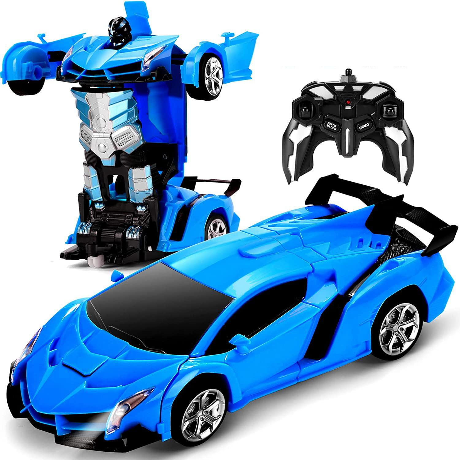 Beefunni Remote Control Car Transform Robot RC Cars for Kids 2.4
