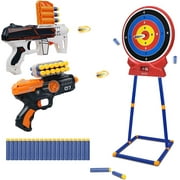 Beefunni Shooting Game Toy for kids,Digital Targets with 2 Foam Dart Blaster,Outdoor Game Toys Gifts for 8-12 Year Old Boys