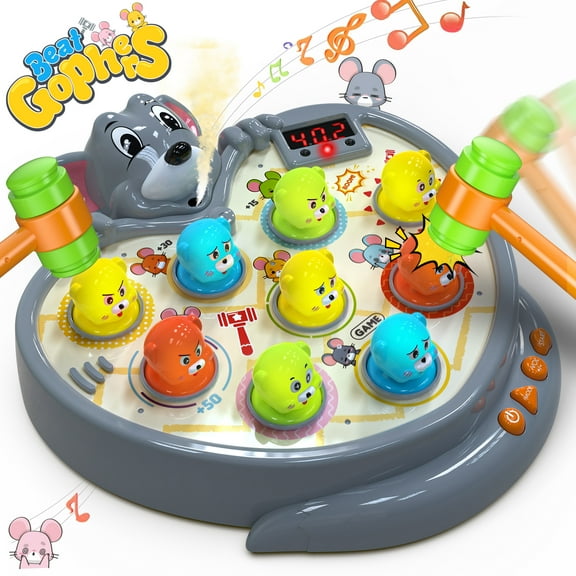 Beefunni Toys for Todders 2 3 4 5 6, Hammer and Pounding Toys with Sound and Light, Interactive Educational Early Learning Toddlers Toys, Birthday Gifts for Boys Girls