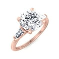 thumbnail image 1 of Beegio - Tapered Baguette Round Cut Moissanite Lab-Diamond Engagement Ring, 1 of 5