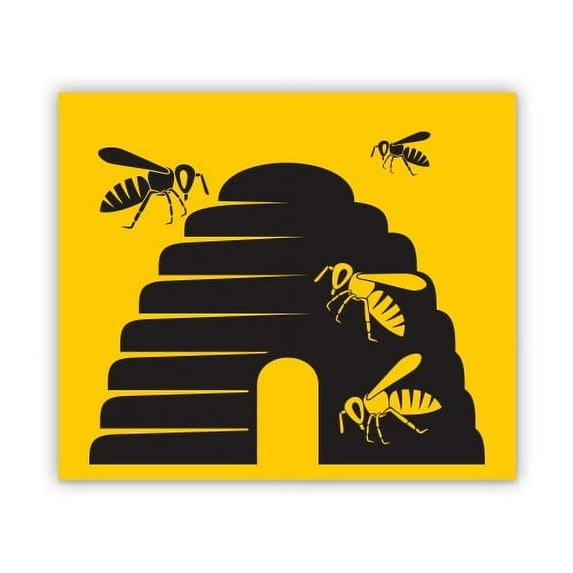 Beehive - 3" Vinyl Sticker - For Car Laptop I-Pad Phone Helmet Hard Hat - Waterproof Decal