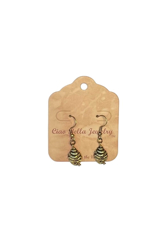 Beehive Earrings, Honeycomb Earrings, Gold Dangle Earrings, Bee Jewelry