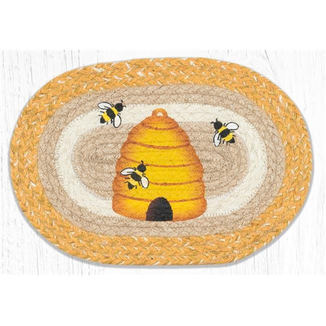 Beehive Printed Oval Swatch Area Rug - Multi Color - 10 x 15 in ...