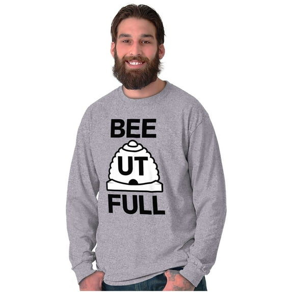 Beehive State Beutahful UT Arch Long Sleeve TShirt Men Women Brisco Brands S