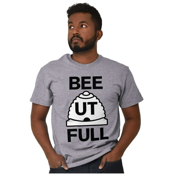 Beehive State Beutahful UT Arch Plus Size Crewneck Graphic Tee Shirt Brisco Brands 3X
