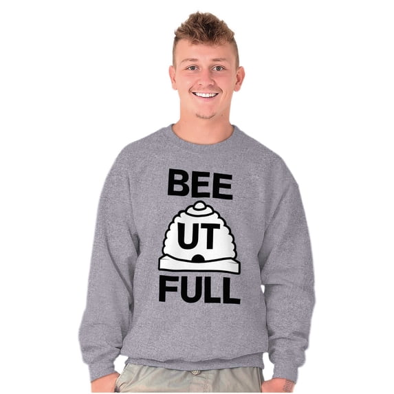 Beehive State Beutahful UT Arch Sweatshirt for Men or Women Brisco Brands S