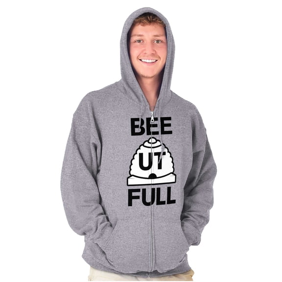 Beehive State Beutahful UT Arch Zip Up Hoodie Men's Women's Brisco Brands X