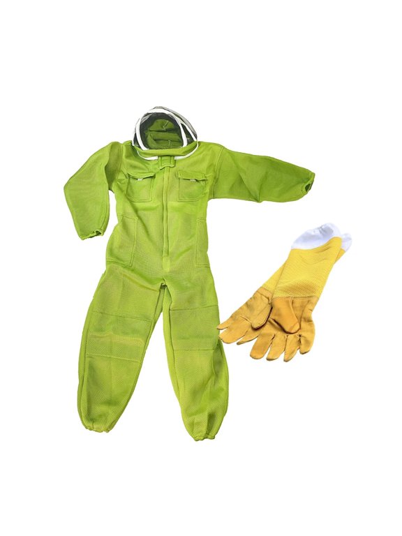 Beekeeper Cloth Suit Anti Bite 3D Breathable Clothing Custume Protection Hoodie Hat Coverall Beekeeping Bee Tools Farm Supplies ,Easy to Wear