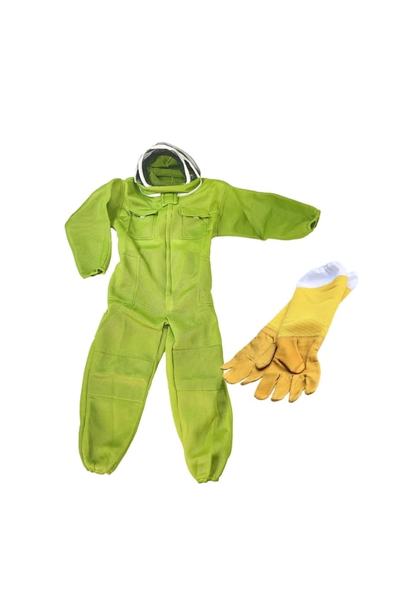 Beekeeper Cloth Suit Anti Bite 3D Breathable Clothing Custume Protection Hoodie Hat Coverall Beekeeping Bee Tools Farm Supplies ,Easy to Wear