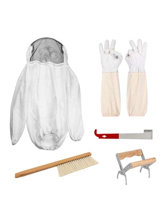 Beekeeper Jacket Beekeeping Suit Protective Gear Lightweight Ventilated Polyester for Adult Men and Women Beginners