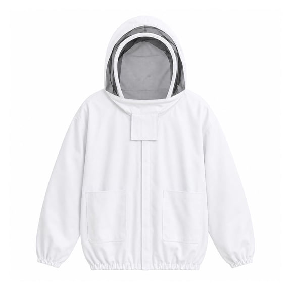 Beekeeper Jacket with Self-Supporting Veil, Cotton Bee Jacket, 1 Count