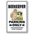 thumbnail image 1 of Beekeeper Parking Aluminum Sign for Bumble Honey Hive Bees Insects, 1 of 1