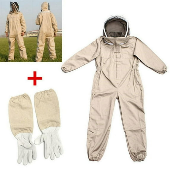 Beekeeper Suit,Wasp Suit,Bee Suit,Beekeeper Combination Beekeeping Suit With Gloves & Beekeeper Combination For Body Anti Worm Equipment For Beekeepers L