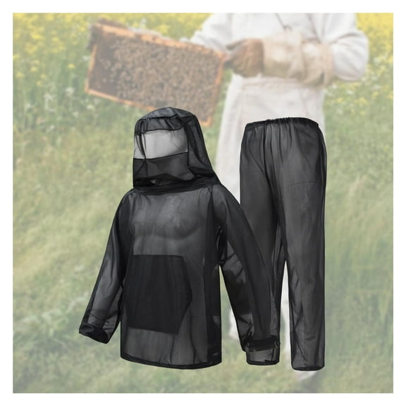 Beekeeper Suit Zip Ventilated Hood Full Body for Camping Gardening Fishing ,Comfortable and Sturdy