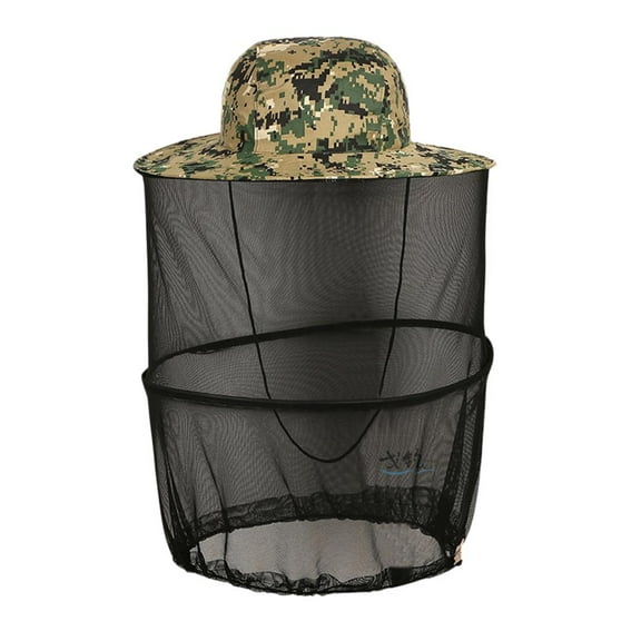 Beekeeper Sun Hat Head Net Protection Mesh Hat for Outdoor Use - Green