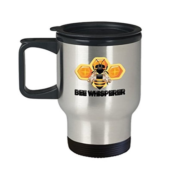 Beekeeper Travel Mug - Bee Whisperer - Beekeeping Gifts - 14 oz Stainless Steel Coffee Cup