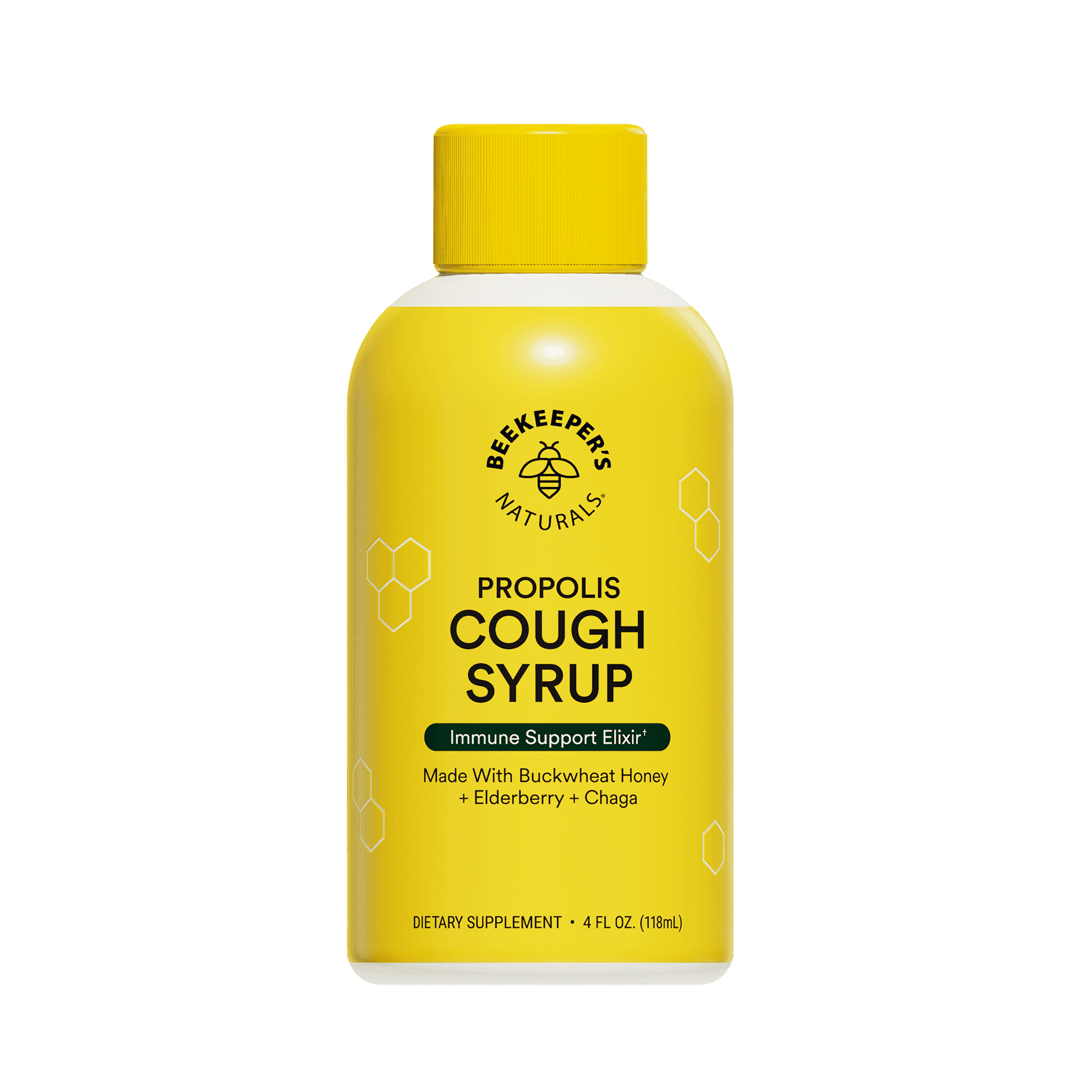 Beekeeper's Naturals Propolis Honey Cough Syrup Daytime for Adults Elderberry, Bee Propolis, Buckwheat Honey - Immune Support & Throat Soothing, 4 oz