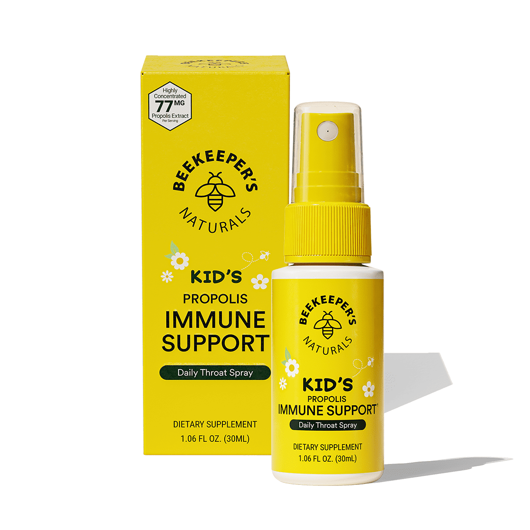 Beekeeper's Naturals Kids Immune-Boosting Propolis Throat Relief Spray,  1.06 fl oz