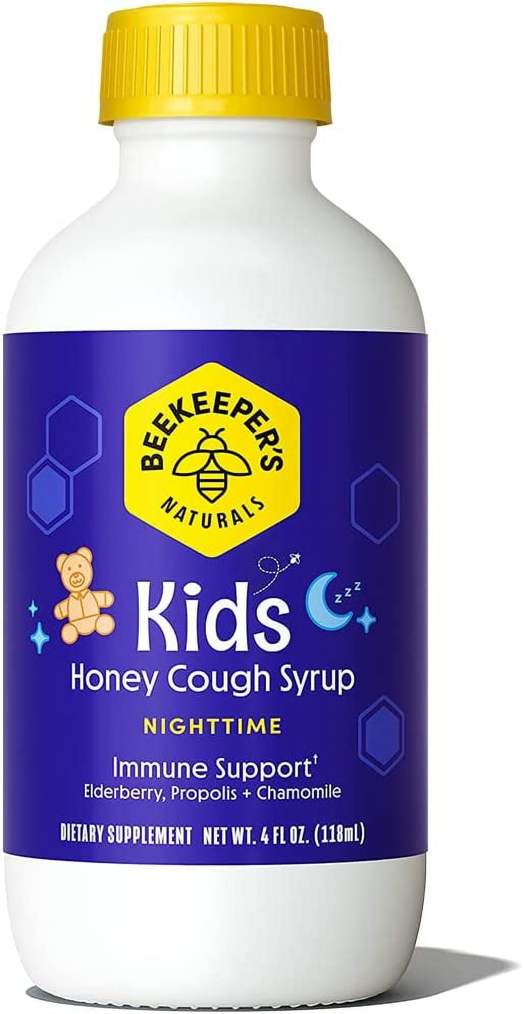 Beekeepers Naturals Kids' Nighttime Propolis Cough Syrup - 4 Fl Oz : Target