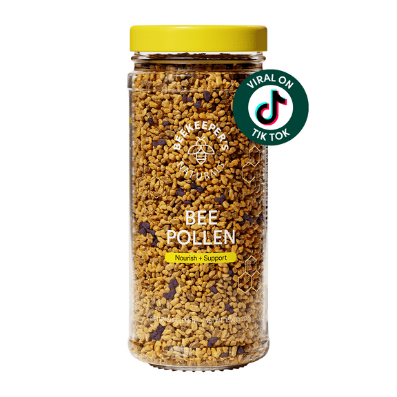 Beekeeper's Naturals - 100% Raw Bee Pollen Granules, Natural Preserved Enzymes, Source of Vitamin B, Minerals, Amino Acids & Protein - Paleo & Keto Friendly, Gluten Free, 5.2 oz