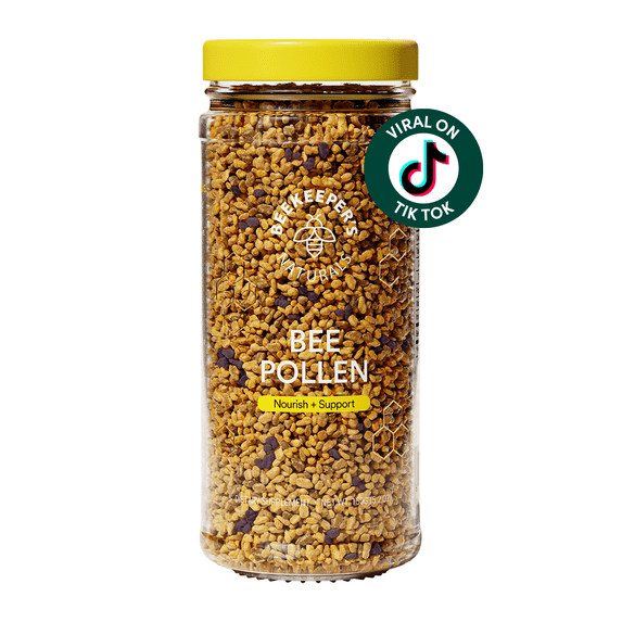 Beekeeper's Naturals - 100% Raw Bee Pollen Granules, Natural Preserved Enzymes, Source of Vitamin B, Minerals, Amino Acids & Protein - Paleo & Keto Friendly, Gluten Free, 5.2 oz