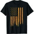 thumbnail image 1 of Beekeeping American Flag Honeycomb Honey Bees Beekeeper T-Shirt, 1 of 4