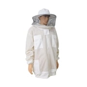 Beekeeping Anti Bee Suit 3 Layer Mesh Breathable Ventilated Protective Clothing Bee Jacket with Removable Safty Veil Hat Suits ,Comprehensive Protection