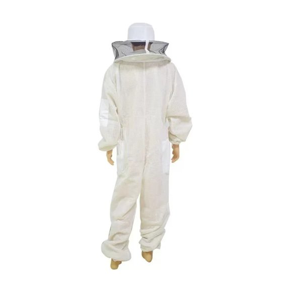 Beekeeping Clothing 3-Layers Ultra Breathable Ventilated Suit With Round Veil Professional Anti Bee Protective Clothes Equipment ,Comprehensive Protection