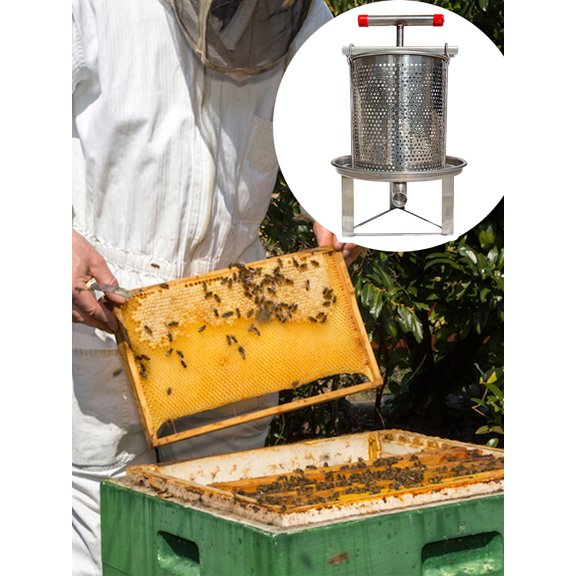 Beekeeping Extractor Kit, Household Mesh Honey Press Machine, Fruit Wine Press Extractor for Honey & Fruit Processing