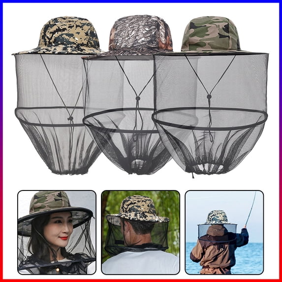 Beekeeping Hat Head Face Protection Veil Cover Hat Bee Bug Insect Anti-mosquito Hat