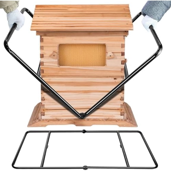 Beekeeping Hive Mover for 10 Frame Bee Hives Boxes, Hive Carrier Suitable for Deep/Medium Shallow Superbox, Bee Hives Boxes Starter Kit Beekeeping$$Animal Other
