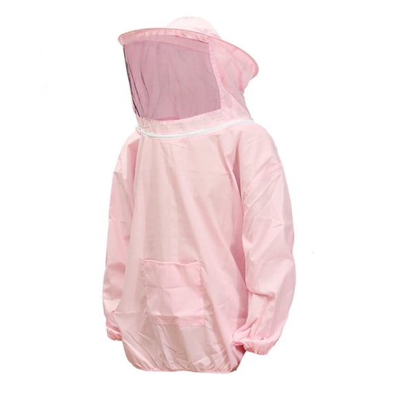 Beekeeping Protective Suit Jacket, Cotton Beekeeper Clothing with Hood Protection for Outdoor Apiary Work Lightweight Breathable Safety Gear