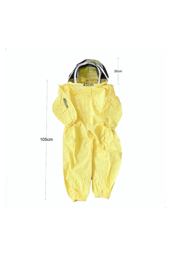 Beekeeping Protective Suit Jumpsuit Beekeeper Jacket Clothing For Kids Adult Full Body Anti Bee Suit Beekeeping Clothes Cotton ,Lightweight & Ventilated