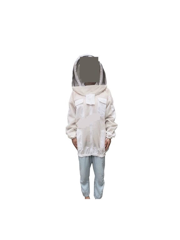Beekeeping Suit Bee Clothes Beekeeping Coat Special Beekeeping Tools Thickening Three Layer Ne Twork Breathable Half Body Suit ,Easy to Wear