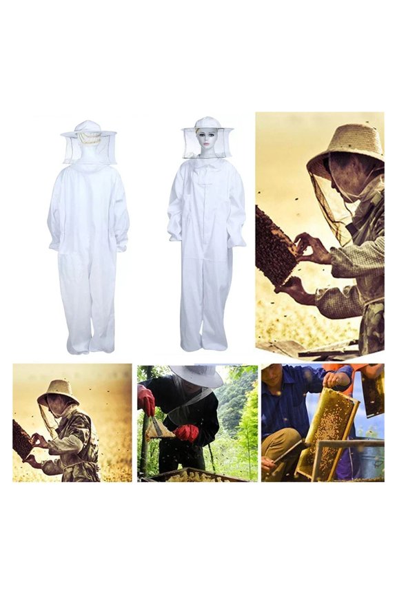 Beekeeping Suit Cotton Beekeeper Clothing for Men Women Garden Beekeeping Supplies Accessories ,Comprehensive Protection