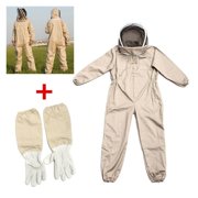 Beekeeping Suit Full Body Gloves Veil for Men Wome
