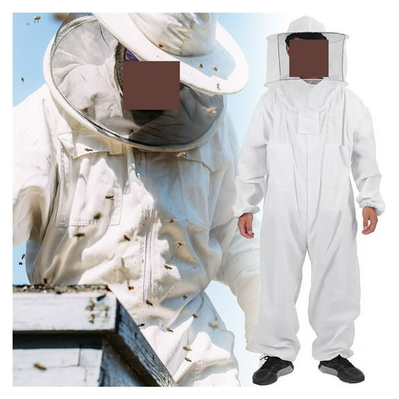 Beekeeping Suit Sting Protection Beekeeping Beekeeping Suit with Round Apiculture Supplies for Men ,Comfortable and Sturdy