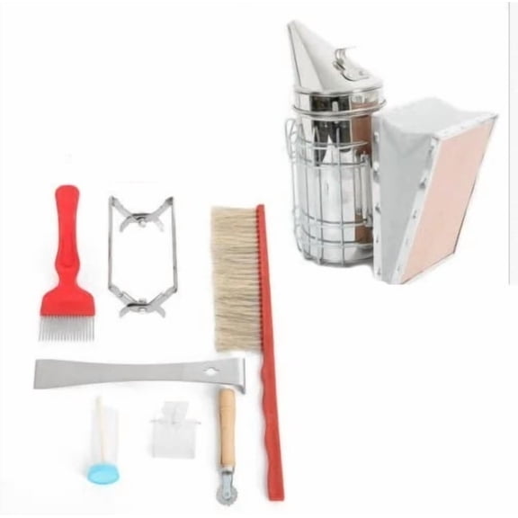 Beekeeping Tools 7 Sets Of Independent Scraper, Bee Sweeping Needle Knife, Spleen Lifting And King Cage Embedder ,Easy to Operate