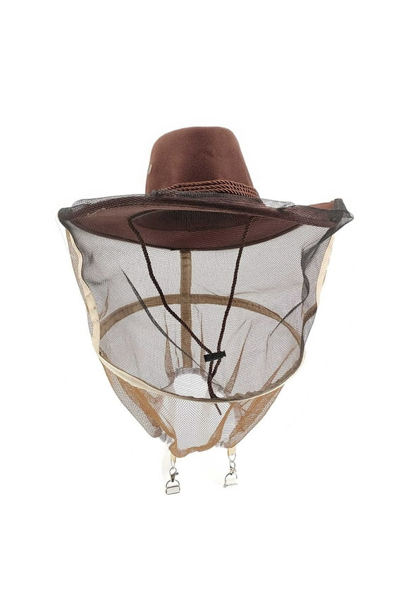 Beekeeping Veil Hat,Beekeeper Cowboy Bee Hat with Veil,Professional BeeKeeping Supplies