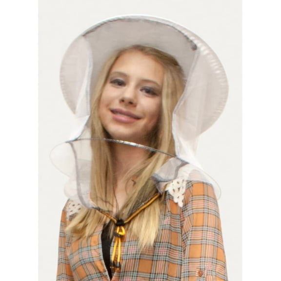 Harvest Lane Honey Beekeeping Veil Square Bee Keeper Veil - Mesh & Cotton - White