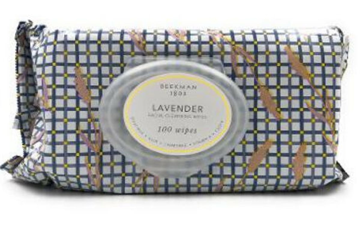 Beekman 1802 100Count Goat Milk Facial Wipes Lavender