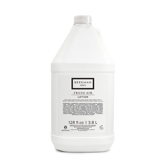 Beekman 1802™ Fresh Air Lotion, Citrus + Green Scent, 1 Gallon, Nourishing Goat Milk Lotion, Eco-Friendly & Cruelty-Free