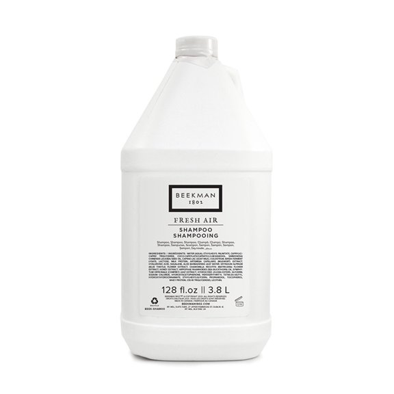 Beekman 1802 Fresh Air Shampoo 1 Gallon, Natural Gentle Hair Care, Aromatherapy Shampoo
