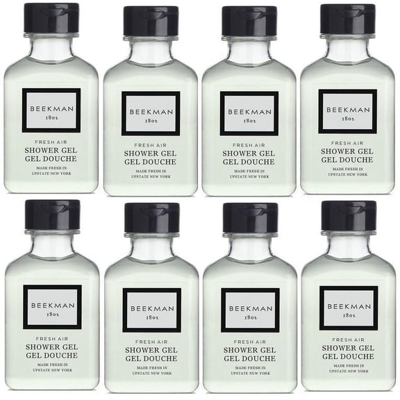 Beekman 1802 Fresh Air Shower Gel Lot of 8 Each 1oz Bottles. Total of 8oz