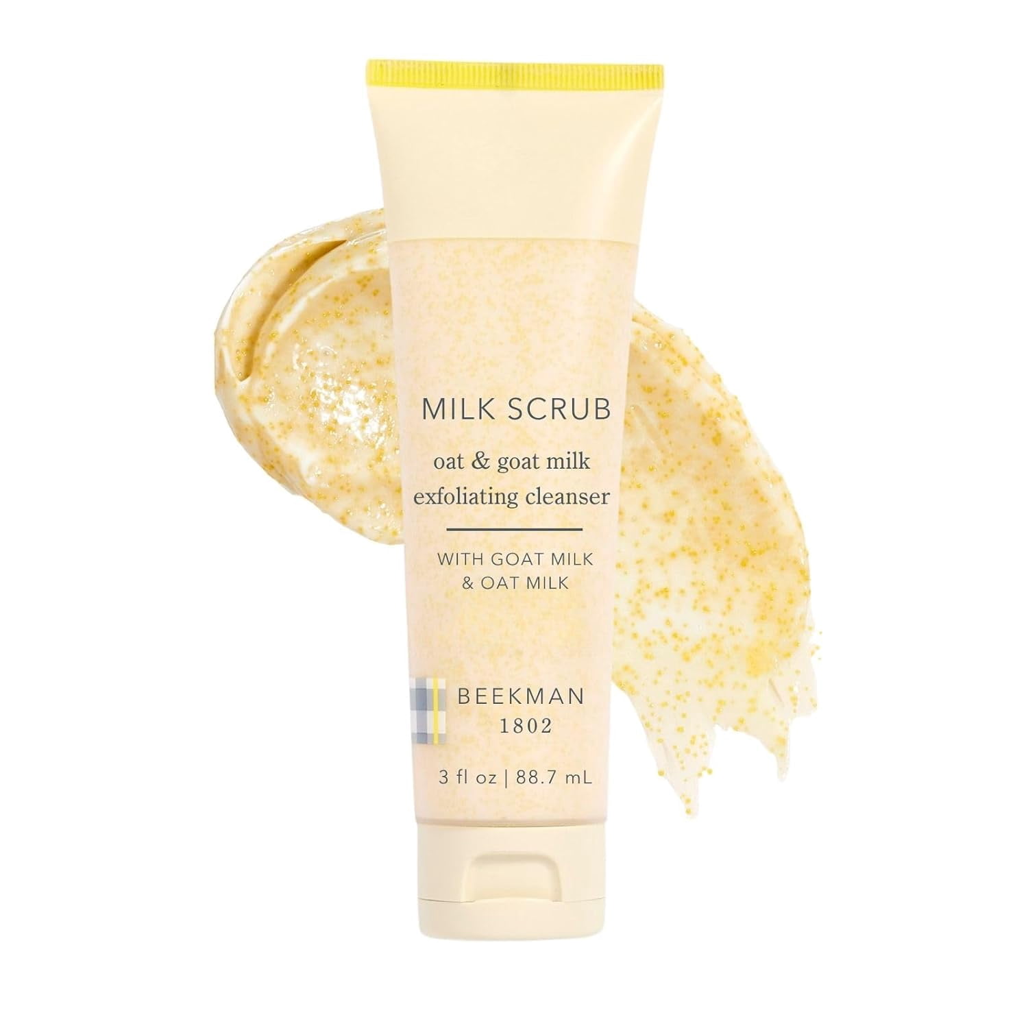 Beekman 1802 Oat and Goat Milk Exfoliating Face Wash Facial Scrub 3 fl oz | Gentle Daily Face Cleanser