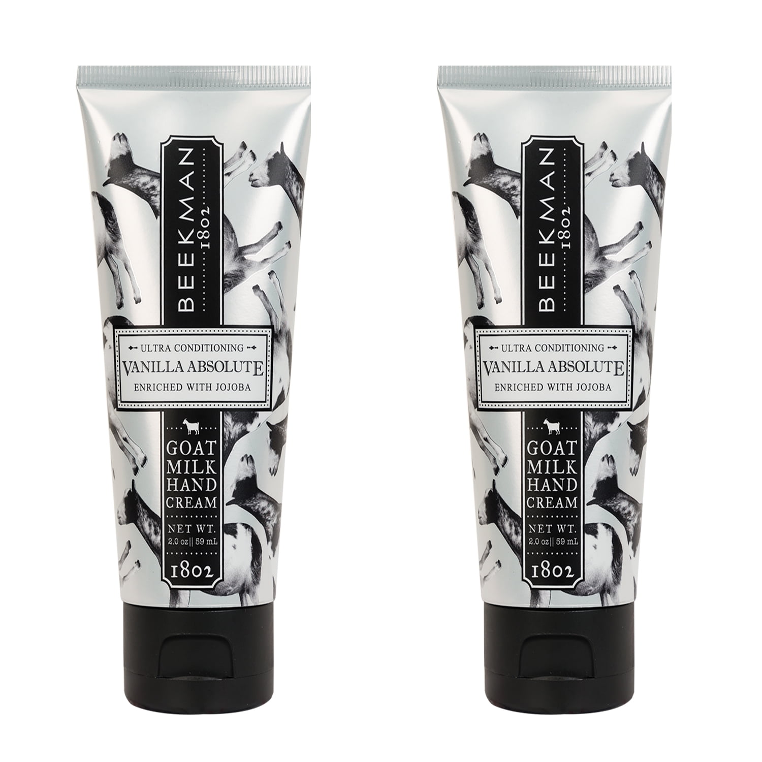 Beekman 1802 Ultra Conditioning Vanilla Absolute Goat Milk Hand Cream 59 ml / 2 oz Pack of 2