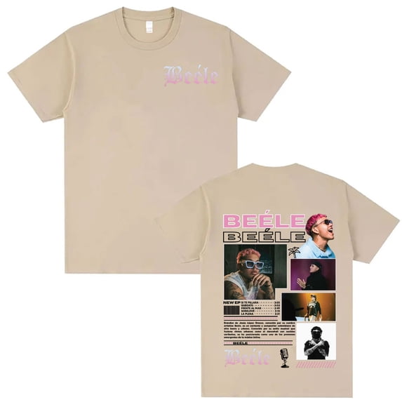 Beele Borondo 2025 Tour Cotton T-Shirt Men's Summer Oversized Retro Hip Hop Streetwear T-Shirts